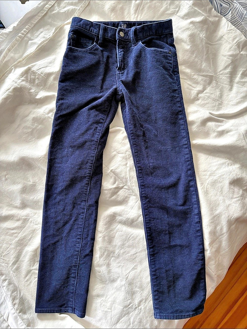 GAP Slim Boys Size 12 Blue Corduroy Pants